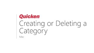 merge subcategory into category in quicken for mac